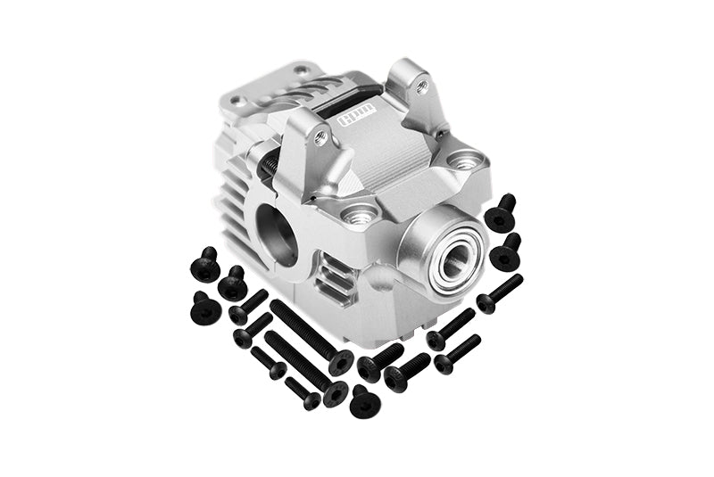 Aluminum 7075 Alloy Front Differential Housing (Larger Inner Bearings) For Traxxas 1:10 Rustler 4X4 VXL / Slash 4X4 VXL / Hoss 4X4 VXL / Ford Fiesta / Ford F150 / Stampede 4X4 / 1:7 AWD XO-01 - Silver