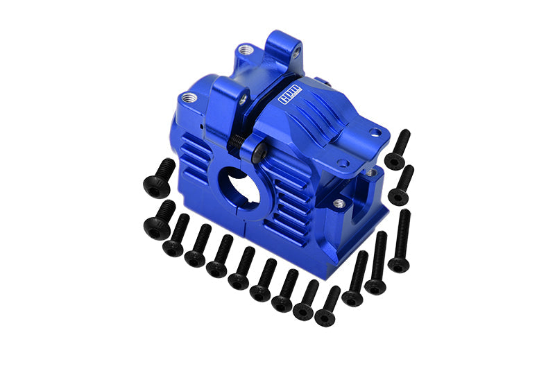 Aluminum 7075 Alloy Rear Differential Housing For Traxxas 1:10 Rustler 4X4 VXL / Slash 4X4 VXL / Hoss 4X4 VXL / Ford Fiesta Rally / Ford F-150 Raptor / Stampede 4X4 VXL / 1:7 AWD XO-01 - Blue