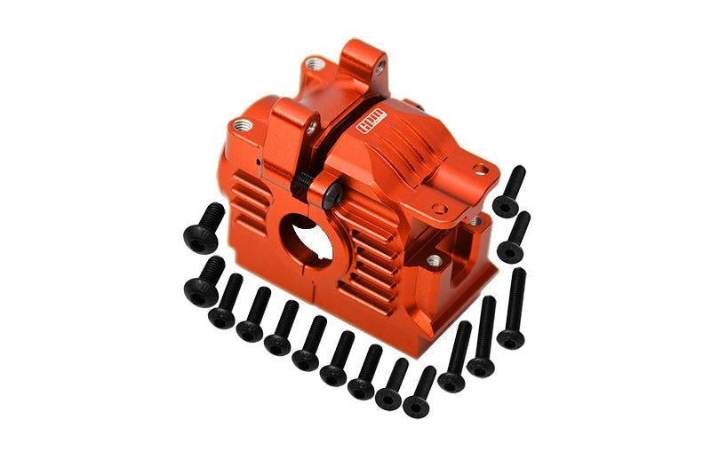 Aluminum 7075 Alloy Rear Differential Housing For Traxxas 1:10 Rustler 4X4 VXL / Slash 4X4 VXL / Hoss 4X4 VXL / Ford Fiesta Rally / Ford F-150 Raptor / Stampede 4X4 VXL / 1:7 AWD XO-01 - Orange