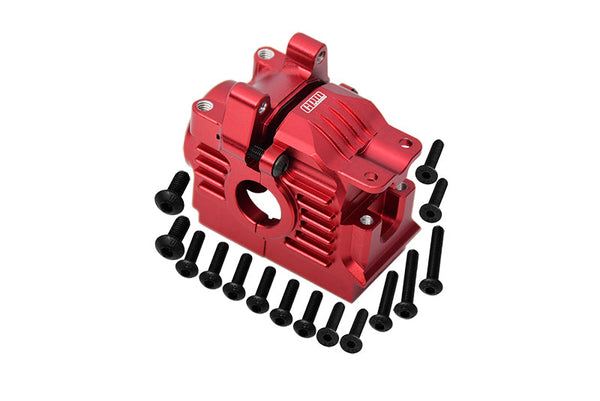 Aluminum 7075 Alloy Rear Differential Housing For Traxxas 1:10 Rustler 4X4 VXL / Slash 4X4 VXL / Hoss 4X4 VXL / Ford Fiesta Rally / Ford F-150 Raptor / Stampede 4X4 VXL / 1:7 AWD XO-01 - Red