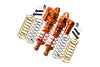 Traxxas Rustler 4X4 VXL (67076-4) / Hoss 4X4 VXL (90076-4) Aluminum Front Adjustable L-Shape Piggy Back Shocks 87mm - 1Pr Set Orange