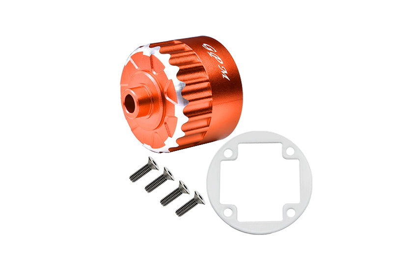 Aluminium Front, Center, Rear Diff Case For LOSI 1:6 4WD Super Baja Rey LOS05013 / Super Baja Rey 2.0 LOS05021 Upgrades - Orange