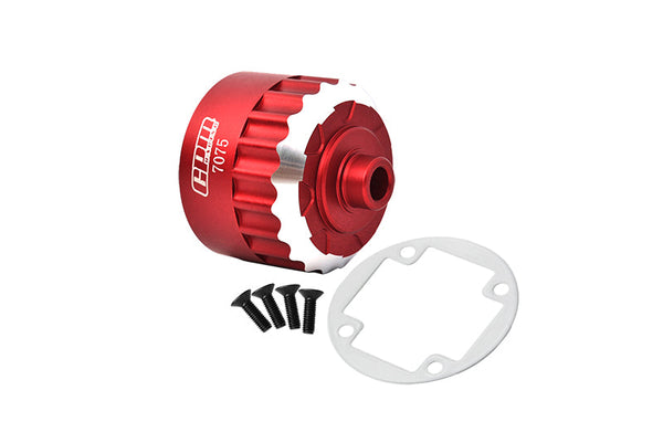 Aluminum 7075 Alloy Front Or Center Or Rear Diff Housing For LOSI 1:6 Super Baja Rey 4x4-LOS05013 / Super Baja Rey 2.0 Brushless Desert Truck-LOS05021 Upgrades - Red