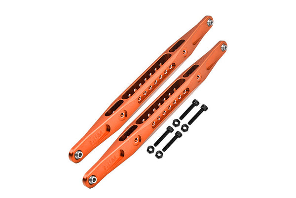 Aluminum 7075 Alloy Rear Lower Trailing Arms For Losi 1/6 4WD Super Baja REY 2.0 LOS05021 Upgrades - Orange