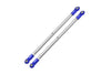 Losi 1/6 4WD Super Baja Rey 2.0 LOS05021 Stainless Steel Adjustable Rear Upper Chassis Link Tie Rods With Aluminium Ends - 2Pc Set Blue