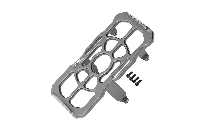 Aluminium Battery Holder For Axial 1:24 SCX24 Deadbolt AXI90081 / Jeep Wrangler AXI00002 - 5Pc Set Gray Silver