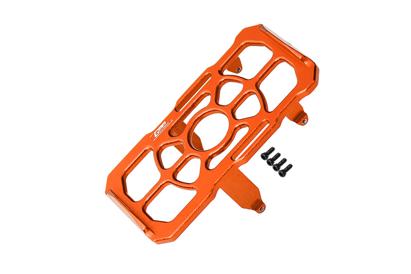 Aluminium Battery Holder For Axial 1:24 SCX24 Deadbolt AXI90081 / Jeep Wrangler AXI00002 - 5Pc Set Orange