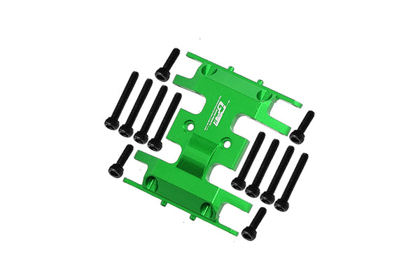 Axial 1/24 SCX24 4WD Deadbolt / Jeep Wrangler Aluminum Lower Gear Cover - 1Pc Set Green