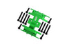 Axial 1/24 SCX24 4WD Deadbolt / Jeep Wrangler Aluminum Lower Gear Cover - 1Pc Set Green