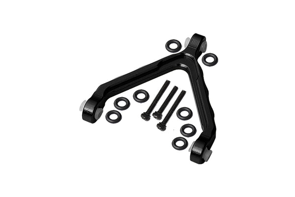 Axial 1:24 SCX24 Deadbolt AXI90081 Aluminum Front Upper Link Mount - 1 Set Black