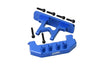 Aluminium Rear Bumper + Rear Bodyshell Mount For Axial 1:24 SCX24 Deadbolt AXI90081 - 8Pc Set Blue