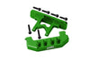 Aluminium Rear Bumper + Rear Bodyshell Mount For Axial 1:24 SCX24 Deadbolt AXI90081 - 8Pc Set Green