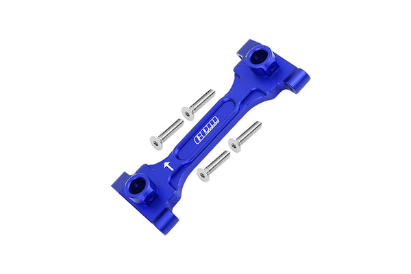 Aluminum Rear Chassis Brace For Axial 1/6 SCX6 Jeep JLU Wrangler AXI05000 - 5Pc Set Blue