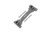 Aluminum Rear Chassis Brace For Axial 1/6 SCX6 Jeep JLU Wrangler AXI05000 - 5Pc Set Gray Silver