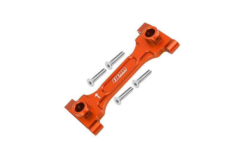 Aluminum Rear Chassis Brace For Axial 1/6 SCX6 Jeep JLU Wrangler AXI05000 - 5Pc Set Orange