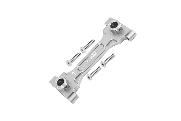 Aluminum Rear Chassis Brace For Axial 1/6 SCX6 Jeep JLU Wrangler AXI05000 - 5Pc Set Silver