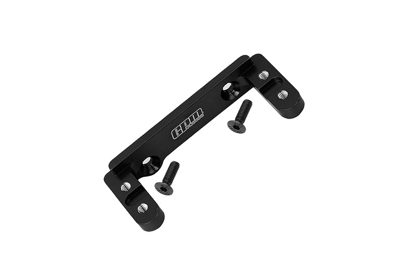 Aluminum 2-Speed Transmission Servo Mount For Axial 1/6 SCX6 Jeep JLU Wrangler AXI05000 - 3Pc Set Black