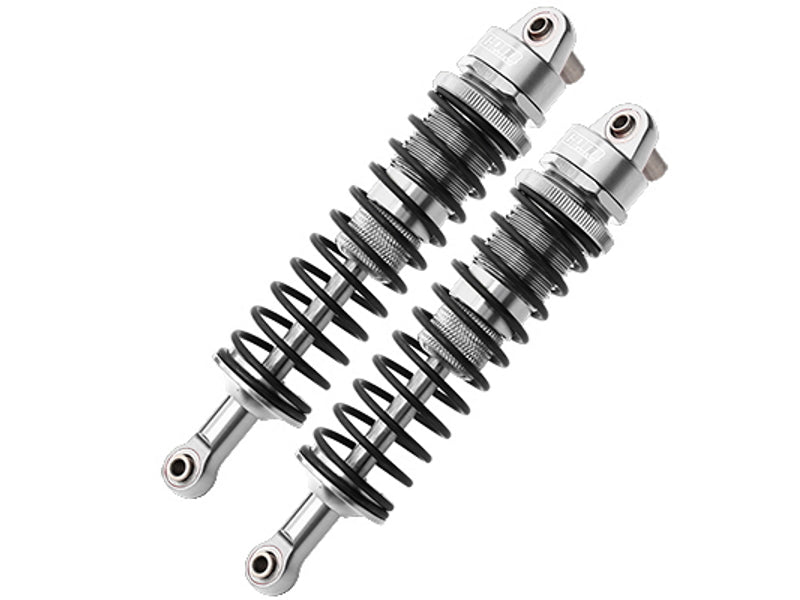 Aluminum Front Or Rear Thickened Spring Dampers 145mm For Axial 1/6 SCX6 Jeep JLU Wrangler AXI05000 - 2Pc Set Silver