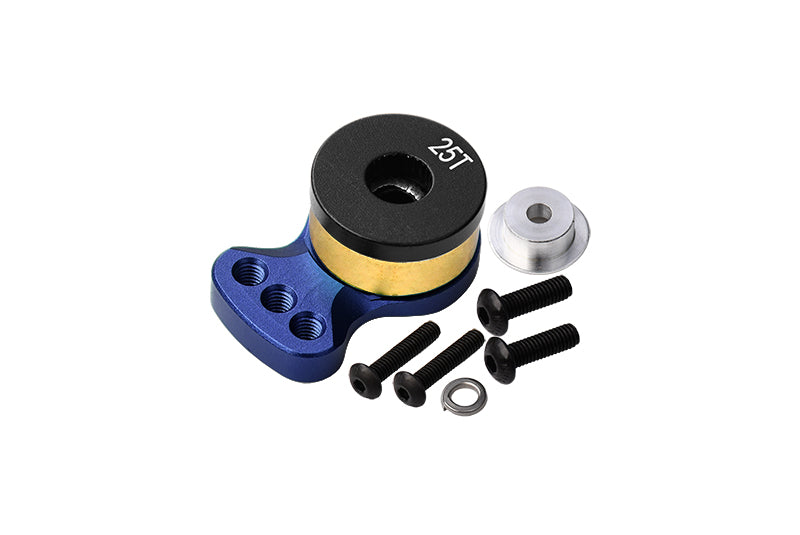 R/C Car Parts : Aluminum 6061 Alloy Hi-Torque Servo Saver For 25T Spline Output Shaft (S) - Blue