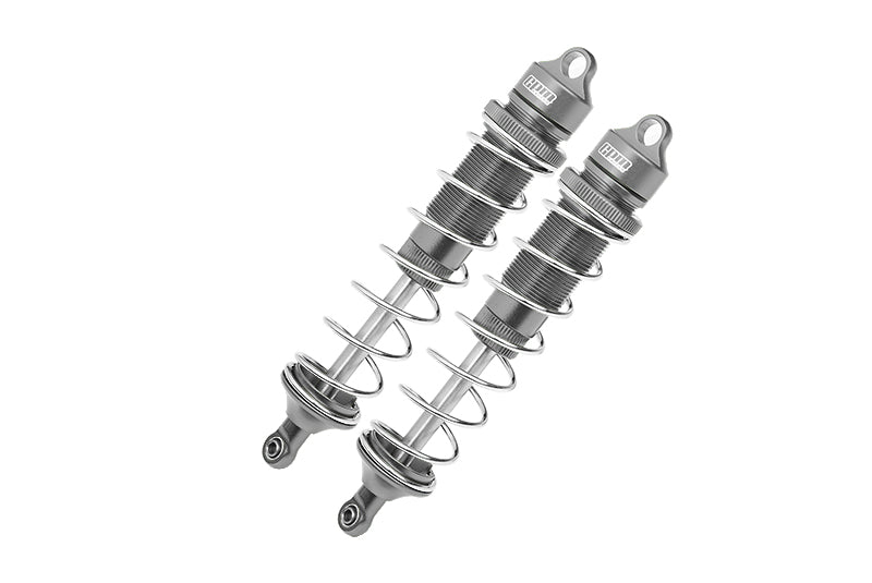 Team Corally 1/10 Sketer XL4S C-00191 Aluminum Front Or Rear Adjustable Dampers 130mm - 2Pc Set Gray Silver