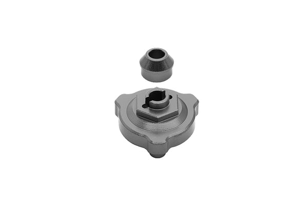 Traxxas Slash 4X4 Aluminum Slipper Shaft Bearing Adaptor - 2 Pcs Gray Silver