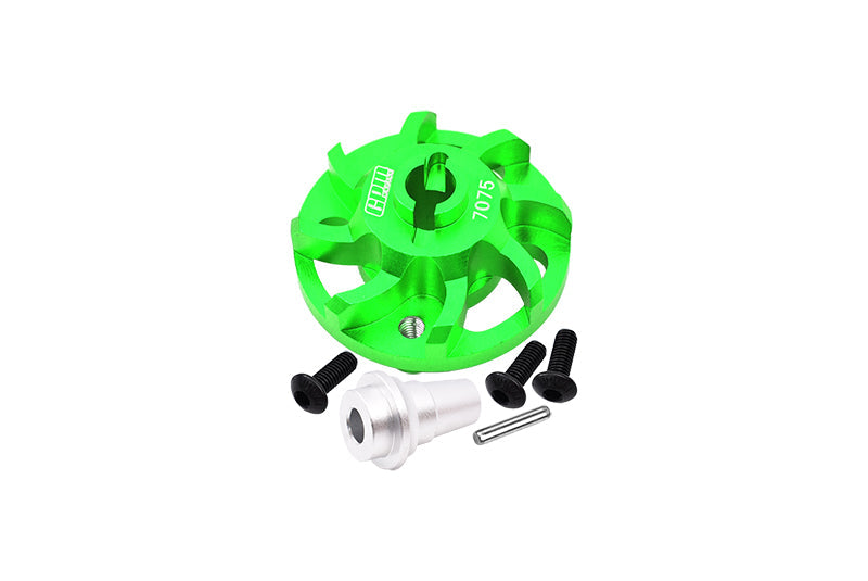 Aluminum 7075 Alloy Spur Gear Adapter For Traxxas 1:10 Slash / Rustler / Bandit / Ford F-150 / BigFoot / Drag Slash / Ford Fiesta / Jato / Stampede Upgrade Parts - Green