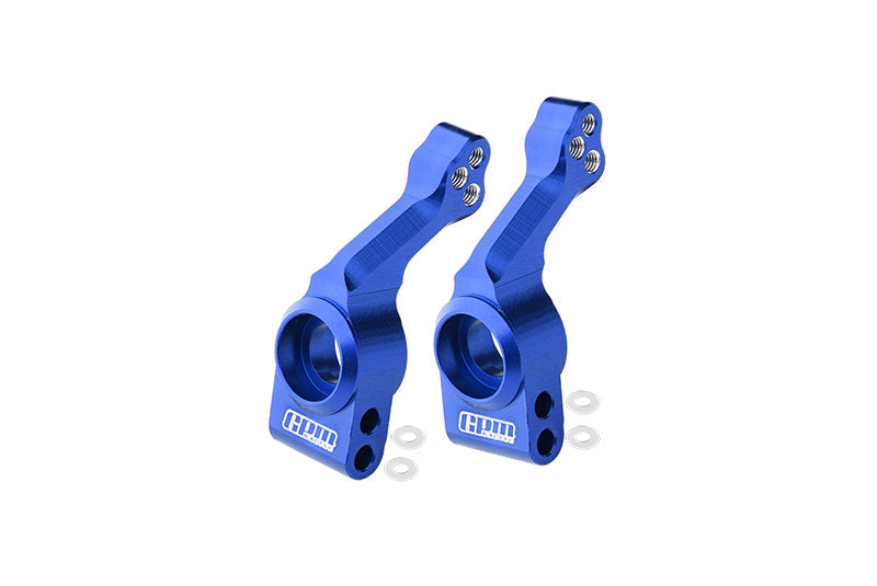 Aluminum 7075 Alloy Rear Stub Axle Carriers For Traxxas 1:10 Slash Pro 2WD / F-150 SVT Raptor / Fiesta ST Rally / Rustler 4X4 / Hoss 4X4 / Slash 4X4 / Stampede 4X4 Upgrade Parts - Blue