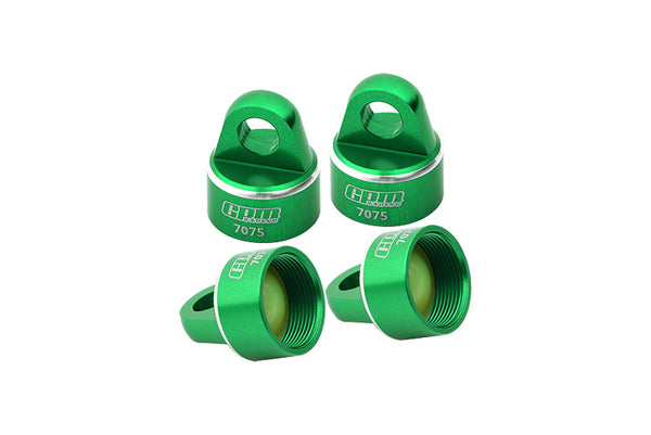 Aluminum 7075 Alloy Shock Cap For GPM Optional And Original Shock Absorbers For Traxxas 1/8 4WD Sledge Monster Truck 95076-4 Upgrades - Green