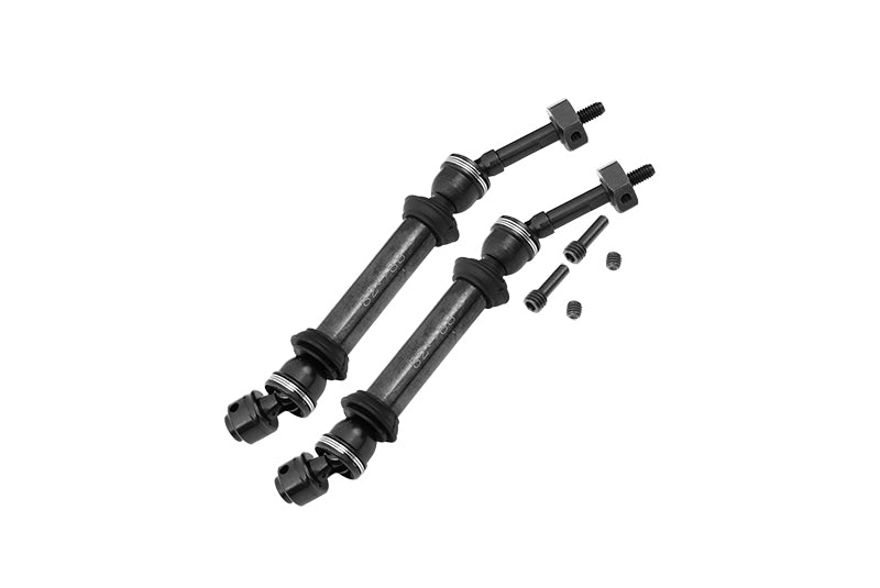 Traxxas Slash 4X4 Harden Steel #45 Rear CVD Drive Shaft With 12Mmx6Mm Wheel Hex - 1Pr Set Black