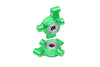 Aluminum 7075 Alloy Front Steering Block (Larger Inner Bearings) For Traxxas 1/10 4-Tec Drift Ford Mustang RWD Drift Car RTR 105237-4 Upgrades - Green