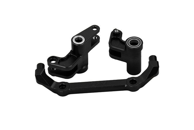 Aluminum 7075 Alloy Front Steering Bellcranks For Traxxas 1/10 4-Tec Drift Ford Mustang RWD Drift Car RTR 105237-4 Upgrades - Black