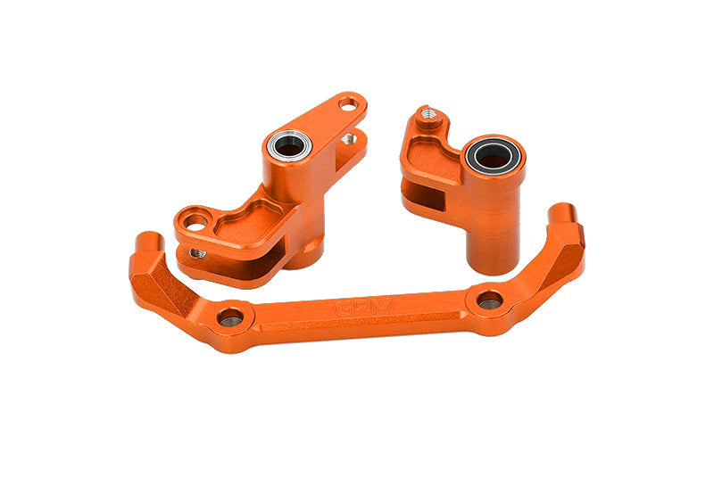 Aluminum 7075 Alloy Front Steering Bellcranks For Traxxas 1/10 4-Tec Drift Ford Mustang RWD Drift Car RTR 105237-4 Upgrades - Orange