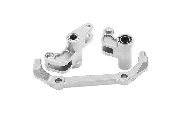 Aluminum 7075 Alloy Front Steering Bellcranks For Traxxas 1/10 4-Tec Drift Ford Mustang RWD Drift Car RTR 105237-4 Upgrades - Silver