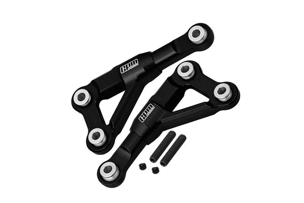 Aluminum 7075 Alloy Front Upper Suspension Arms For Traxxas 1/10 4-Tec Drift Ford Mustang RWD Drift Car RTR 105237-4 Upgrades - Black