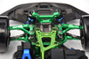 Aluminum 7075 Alloy Front Lower Suspension Arms For Traxxas 1/10 4-Tec Drift Ford Mustang RWD Drift Car RTR 105237-4 Upgrades - Green