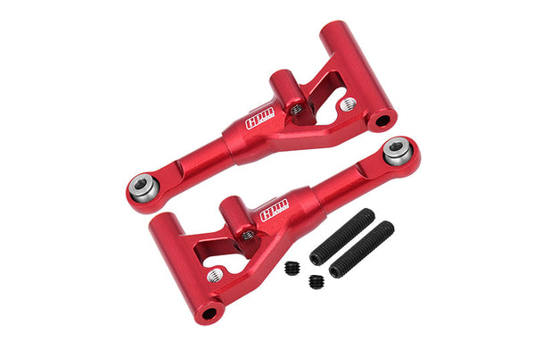 Aluminum 7075 Alloy Front Lower Suspension Arms For Traxxas 1/10 4-Tec Drift Ford Mustang RWD Drift Car RTR 105237-4 Upgrades - Red