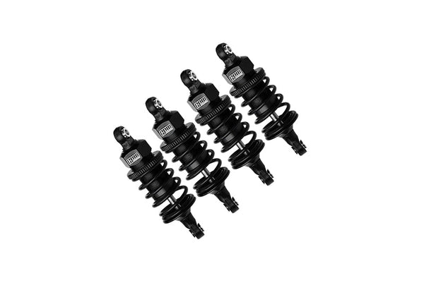 Aluminum 6061 Alloy Front+Rear (60mm) Oil Filled Ultra Shocks For Traxxas 1/10 4-Tec Drift Ford Mustang RWD Drift Car RTR 105237-4 Upgrades - Black