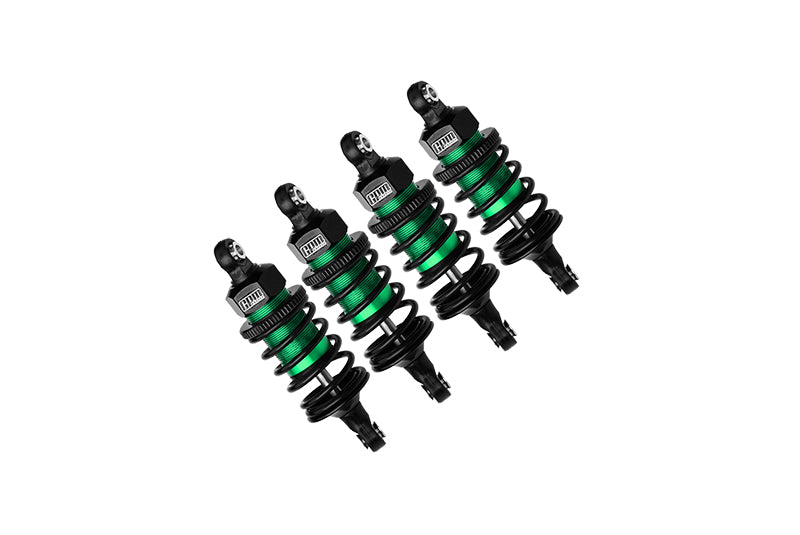 Aluminum 6061 Alloy Front+Rear (60mm) Oil Filled Ultra Shocks For Traxxas 1/10 4-Tec Drift Ford Mustang RWD Drift Car RTR 105237-4 Upgrades - Green