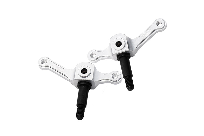 Tamiya Truck Scania R620 Highline Aluminum Front Knuckle Arm Set - 1Pr Silver