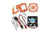 Traxxas TRX-4 Trail Defender Crawler / TRX-6 Mercedes-Benz G63 Aluminum Motor Cooling Fan With Easy Switch - 1 Set Orange