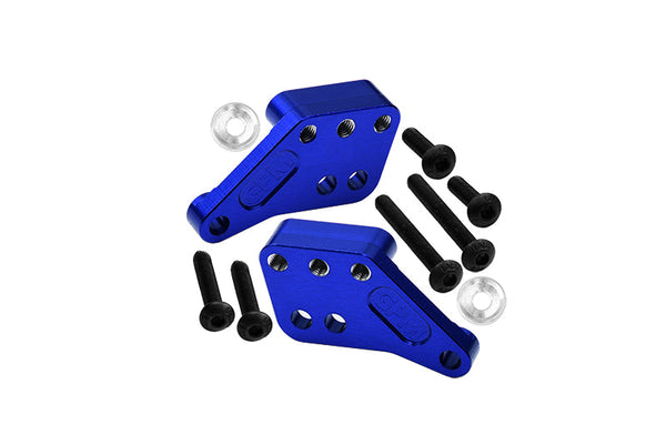 Aluminum 7075 Alloy Front Or Rear Shock Mount For Traxxas 1:8 4WD Maxx Slash 6S-102076-4 / 1:10 4WD Maxx-89076-4 Monster Truck Upgrades - Blue