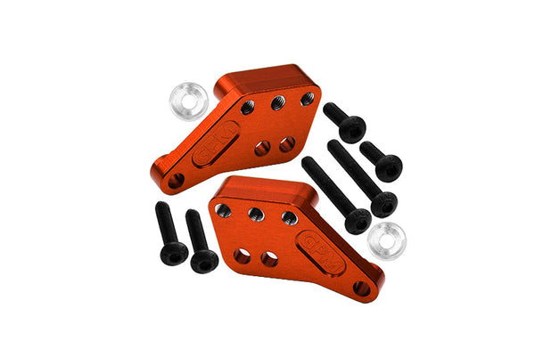 Aluminum 7075 Alloy Front Or Rear Shock Mount For Traxxas 1:8 4WD Maxx Slash 6S-102076-4 / 1:10 4WD Maxx-89076-4 Monster Truck Upgrades - Orange