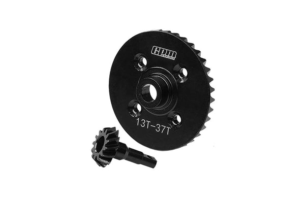 4140 Medium Carbon Steel Front Spiral Differential Ring Gear & Pinion Gear For Traxxas 1:8 Maxx Slash 6S-102076-4 / 1:10 Maxx Monster Truck-89076-4 / Maxx with WideMaxx Monster Truck-89086-4 Upgrades