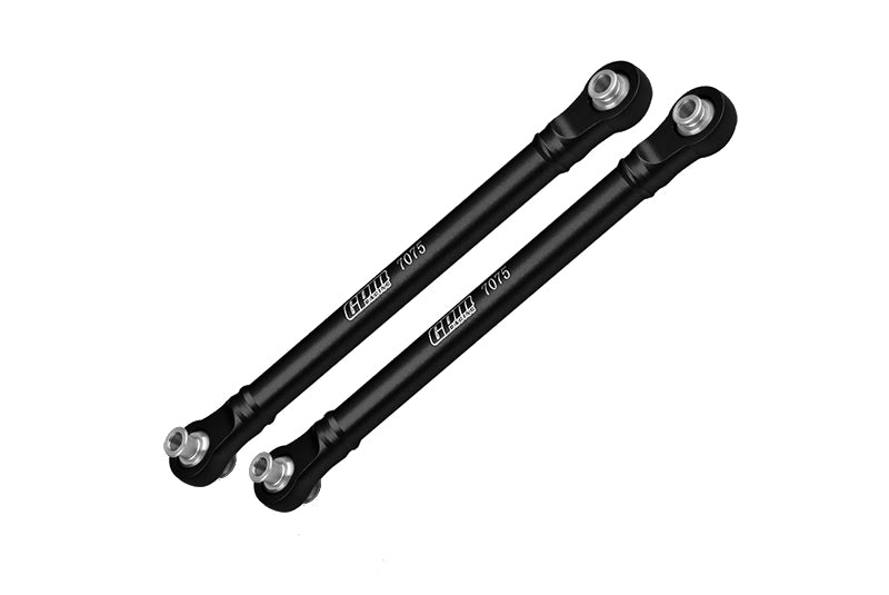 Aluminum 7075 Alloy Front Steering Toe Links For Traxxas 1/8 4WD Maxx Slash 6S-102076-4 / 1:10 4WD Maxx-89076-4  / 1:10 Maxx with WideMAXX-89086-4 Monster Truck Upgrades - Black