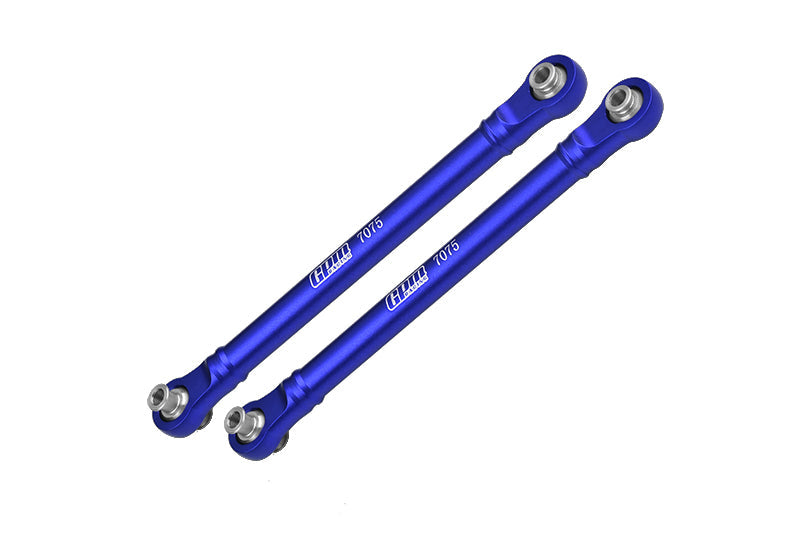 Aluminum 7075 Alloy Front Steering Toe Links For Traxxas 1/8 4WD Maxx Slash 6S-102076-4 / 1:10 4WD Maxx-89076-4  / 1:10 Maxx with WideMAXX-89086-4 Monster Truck Upgrades - Blue