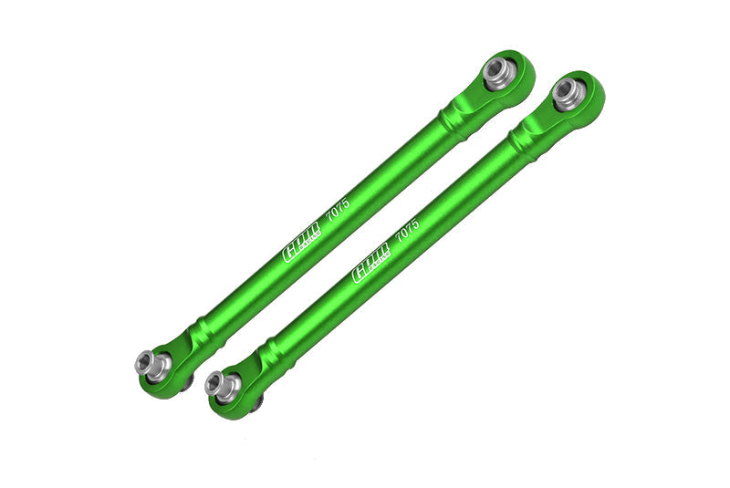 Aluminum 7075 Alloy Front Steering Toe Links For Traxxas 1/8 4WD Maxx Slash 6S-102076-4 / 1:10 4WD Maxx-89076-4  / 1:10 Maxx with WideMAXX-89086-4 Monster Truck Upgrades - Green