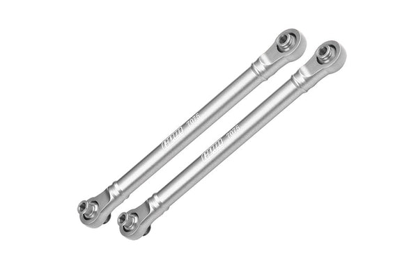 Aluminum 7075 Alloy Front Steering Toe Links For Traxxas 1/8 4WD Maxx Slash 6S-102076-4 / 1:10 4WD Maxx-89076-4  / 1:10 Maxx with WideMAXX-89086-4 Monster Truck Upgrades - Silver