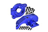 Redesigned Aluminum 7075 Alloy Adjustable Motor Mounts & Main Gear Cover For Traxxas 1/8 4WD Maxx Slash 6S-102076-4 / 1:10 4WD Maxx-89076-4  / 1:10 Maxx with WideMAXX-89086-4 Monster Truck - Blue