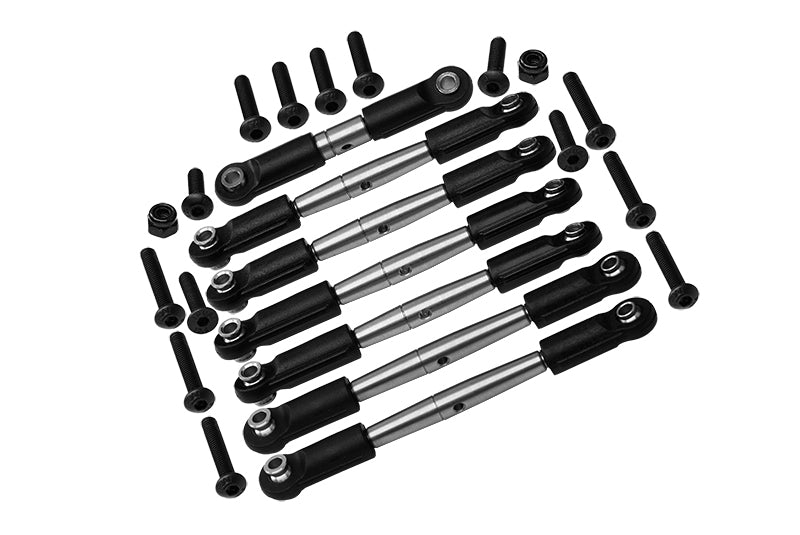 Stainless Steel Adjustable Tie Rods For Traxxas 1/10 Slash Mudboss Modified Dirt Oval Racer-104354-74 Upgrades