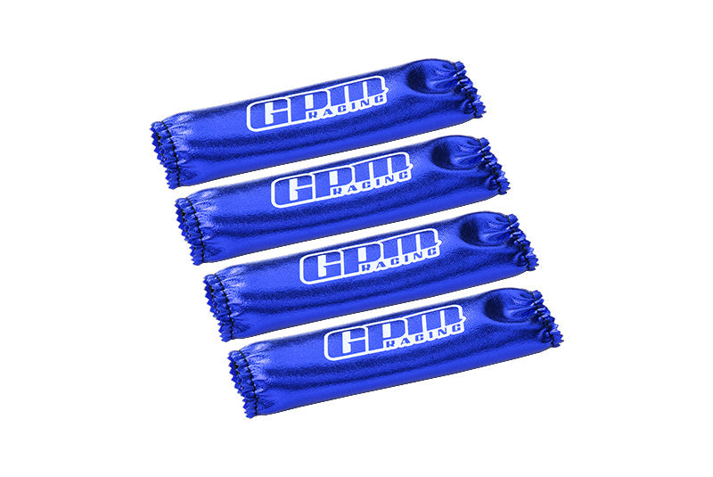 Custom Design Shock Wraps 4Pcs Set For Traxxas 1:8 Maxx Slash 6S / 4WD Sledge / 1:10 4WD Maxx / Maxx with WideMaxx Monster Truck Upgrades - Blue